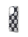 DKNY PC/TPU Kovinski vzorec hrbtnega ovitka za iPhone 15 Pro Black DKNY