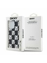 DKNY PC/TPU Kovinski vzorec hrbtnega ovitka za iPhone 15 Pro Black DKNY