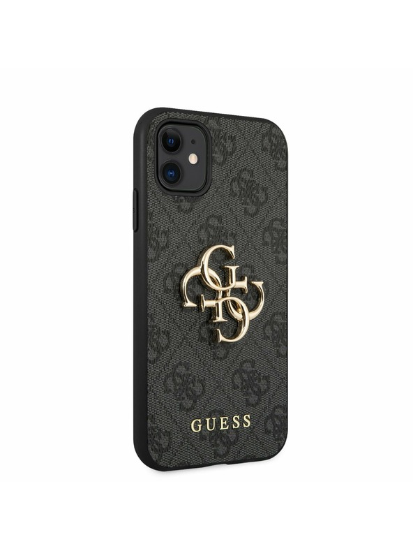 Guess Guess PU 4G Metal Logo Back Cover za iPhone 11 Grey