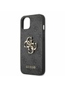 Guess PU 4G Metal Logo Zadní Kryt pro iPhone 13 Grey Ovitek za telefon