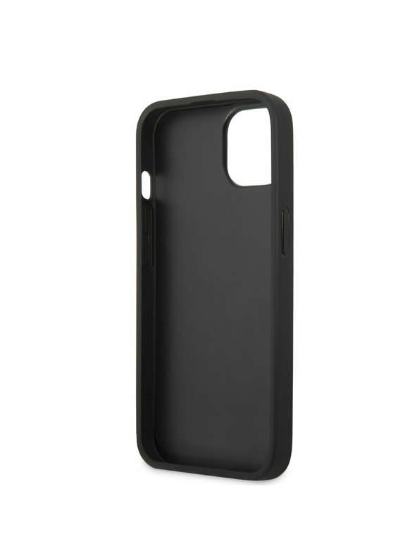 Guess PU 4G Metal Logo Zadní Kryt pro iPhone 13 Grey Ovitek za telefon