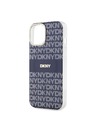 DKNY PC/TPU Repeat Pattern Tonal Stripe Magsafe Back Cover za iPhone 15 Blue DKNY