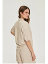 Moodo Srajca s kratkimi rokavi bež Moodo