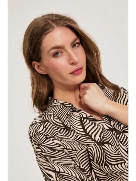 Moodo Viskozna srajca rjava Moodo