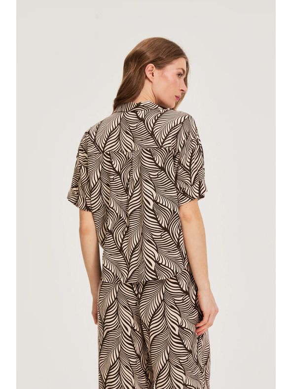 Moodo Viskozna srajca rjava Moodo