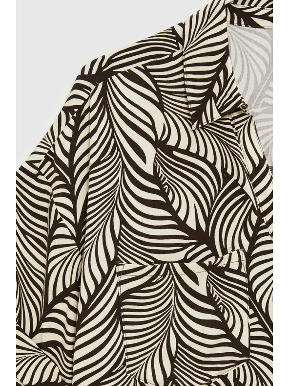 Moodo Viskozna srajca rjava Moodo