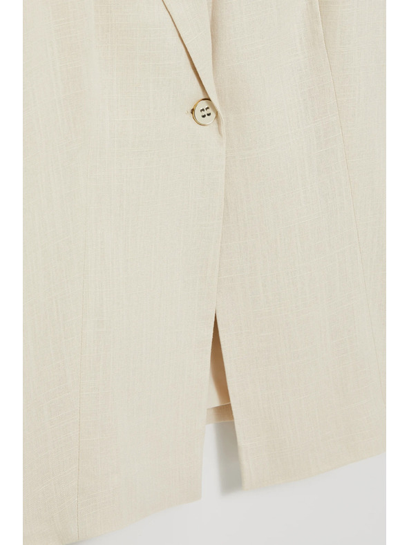 Moodo Sako z mešanico lana bež Moodo