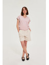 Moodo Gladke kratke hlače bež Moodo