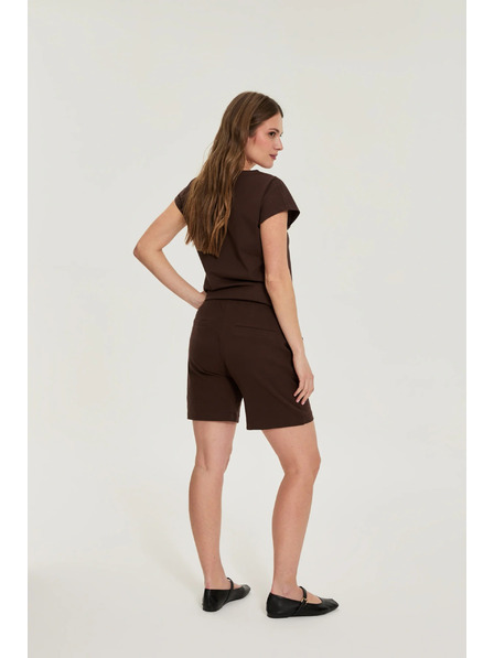 Moodo Bombažne hlače rjave Moodo