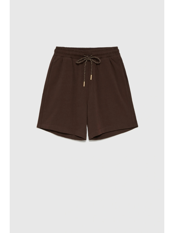 Moodo Bombažne hlače rjave Moodo