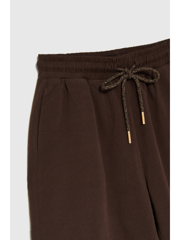 Moodo Bombažne hlače rjave Moodo