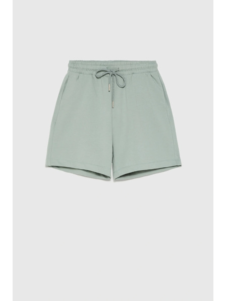 Moodo Bombažne kratke hlače olivne Moodo