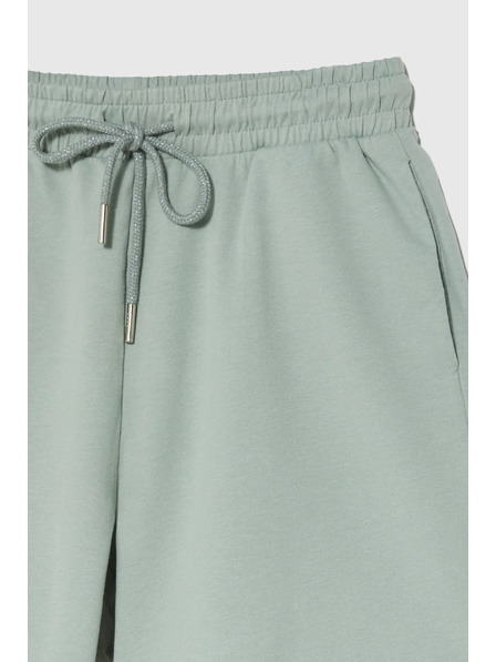 Moodo Bombažne kratke hlače olivne Moodo