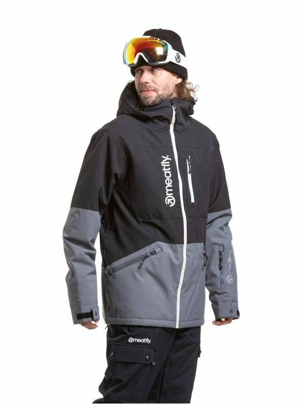 Meatfly Meatfly moška SNB & SKI jakna Helios Dark Grey / Black