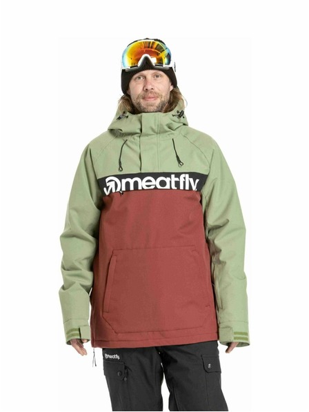 Meatfly Meatfly moška SNB & SKI jakna Slinger Oil Green / Merlot