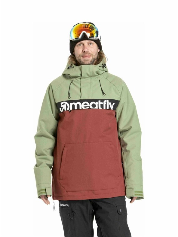 Meatfly Meatfly moška SNB & SKI jakna Slinger Oil Green / Merlot