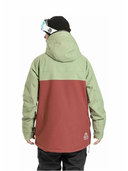 Meatfly Meatfly moška SNB & SKI jakna Slinger Oil Green / Merlot