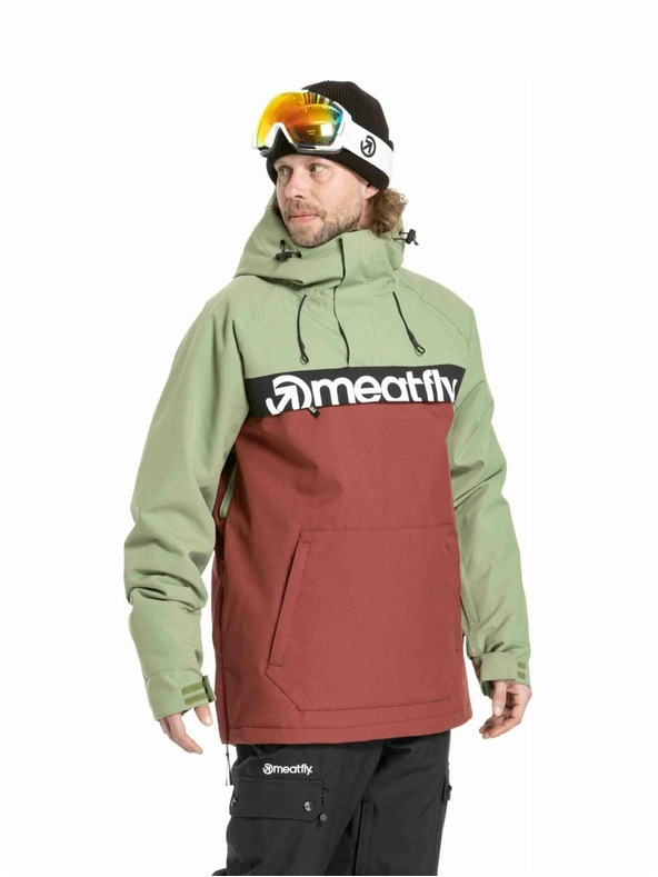 Meatfly Meatfly moška SNB & SKI jakna Slinger Oil Green / Merlot