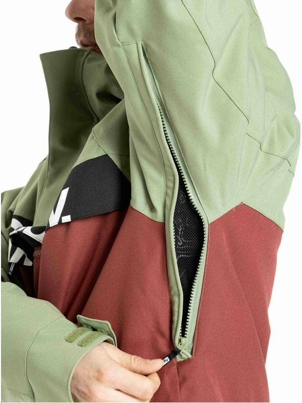 Meatfly Meatfly moška SNB & SKI jakna Slinger Oil Green / Merlot