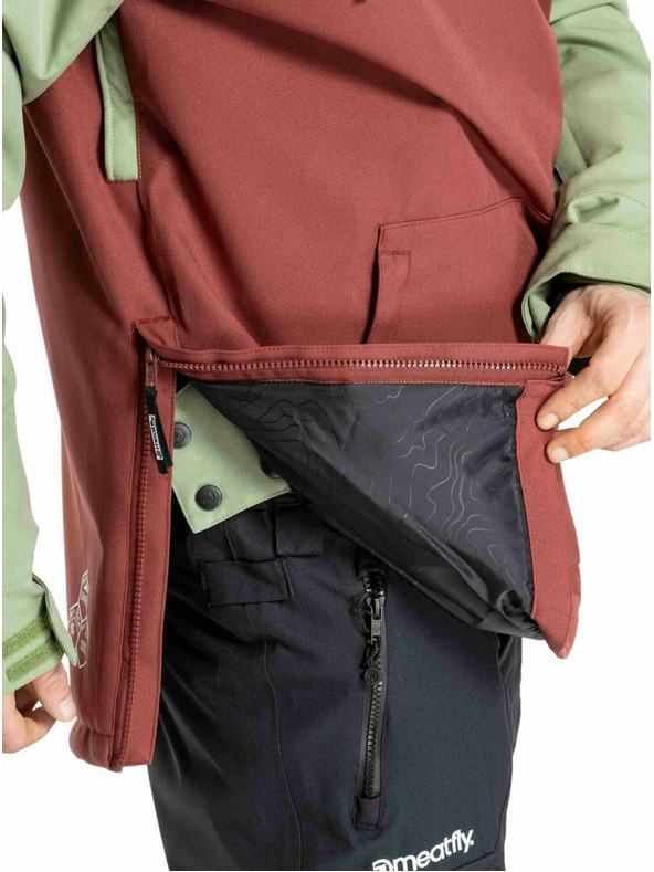 Meatfly Meatfly moška SNB & SKI jakna Slinger Oil Green / Merlot