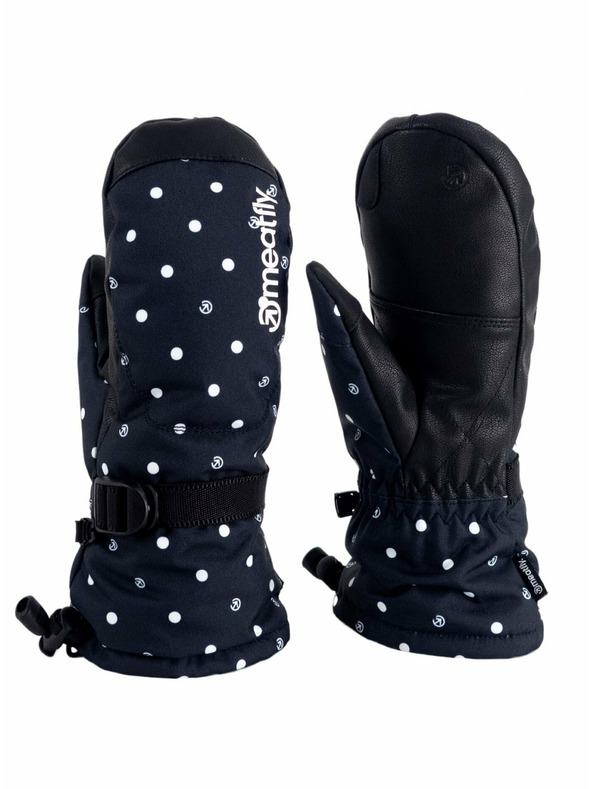 Meatfly Meatfly ženski rokavičke Manson Black Dots