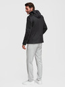 Ombre Clothing Slasten moški sako z odstranljivo podlogo in nastavljivo kapuco - črna V1 M168 Ombre Clothing