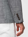 Ombre Clothing Moški sako REGULAR kroja s platnom - grafitna V5 M169 Ombre Clothing