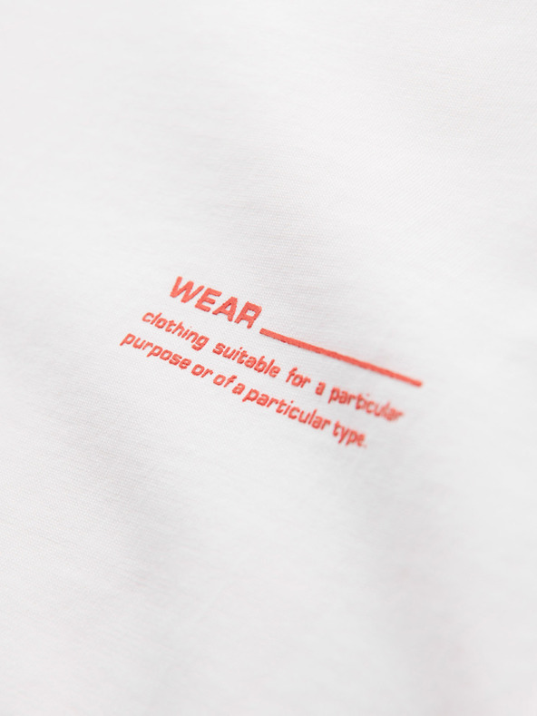 Ombre Clothing Moško bombažno majico brez rokavov TANK TOP - bela V1 OM-TSTT-0243 Ombre Clothing