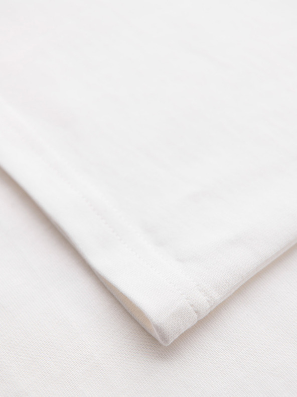 Ombre Clothing Moško bombažno majico brez rokavov TANK TOP - bela V1 OM-TSTT-0243 Ombre Clothing