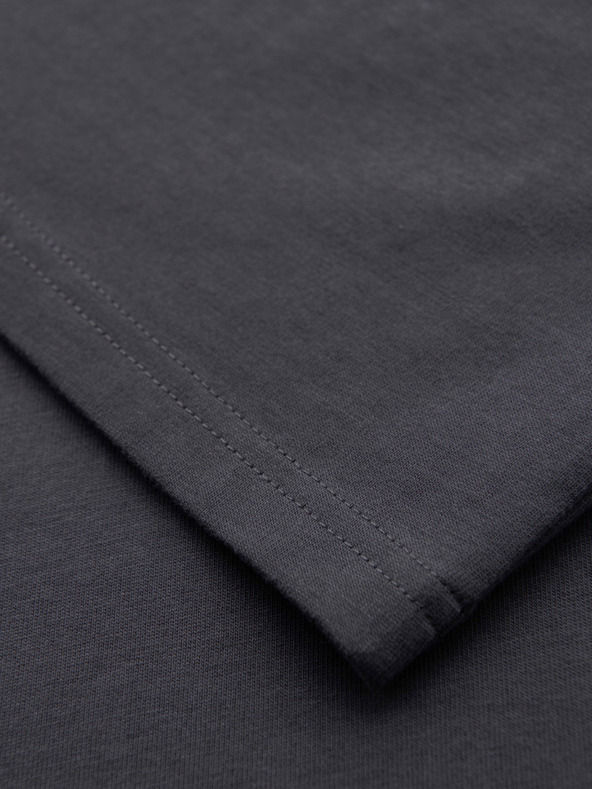 Ombre Clothing Moško bombažno majico brez rokavov TANK TOP - grafitna V2 OM-TSTT-0243 Ombre Clothing