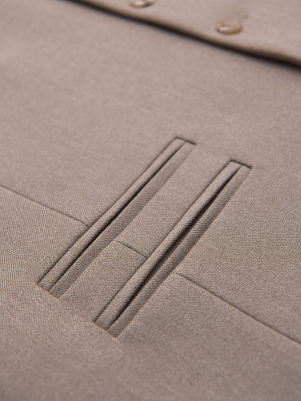 Ombre Clothing Klasična moška telovnika s podlogo - bež V1 V64 Ombre Clothing