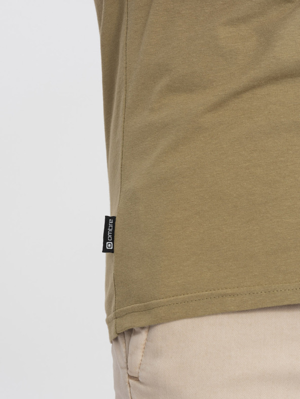 Ombre Clothing Kaki moške kratke hlače Ombre Clothing