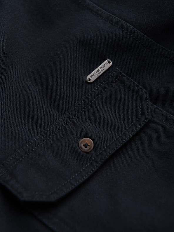 Ombre Clothing Temno modra moška srajca Ombre Clothing Zgornja oblačila