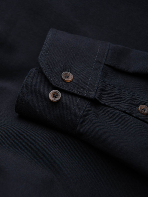 Ombre Clothing Temno modra moška srajca Ombre Clothing Zgornja oblačila