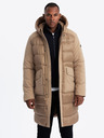 Ombre Clothing Moška prešita dolga jakna z velikimi žepi Ombre Clothing
