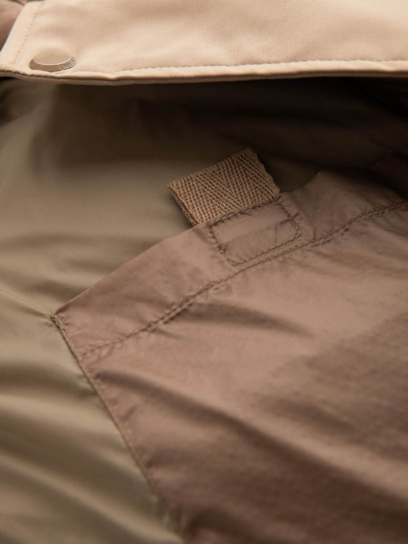 Ombre Clothing Moška prešita dolga jakna z velikimi žepi Ombre Clothing