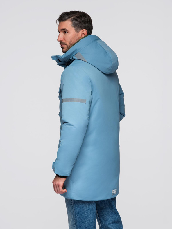 Ombre Clothing Moška izolirana dolga jakna Ombre Oblačila