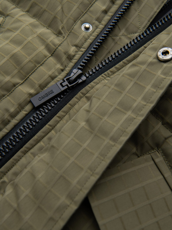 Ombre Clothing Moška zunanja dolga jakna parka Ombre Clothing