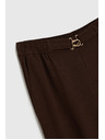 Moodo Hlače z primesjo lanu rjave Moodo
