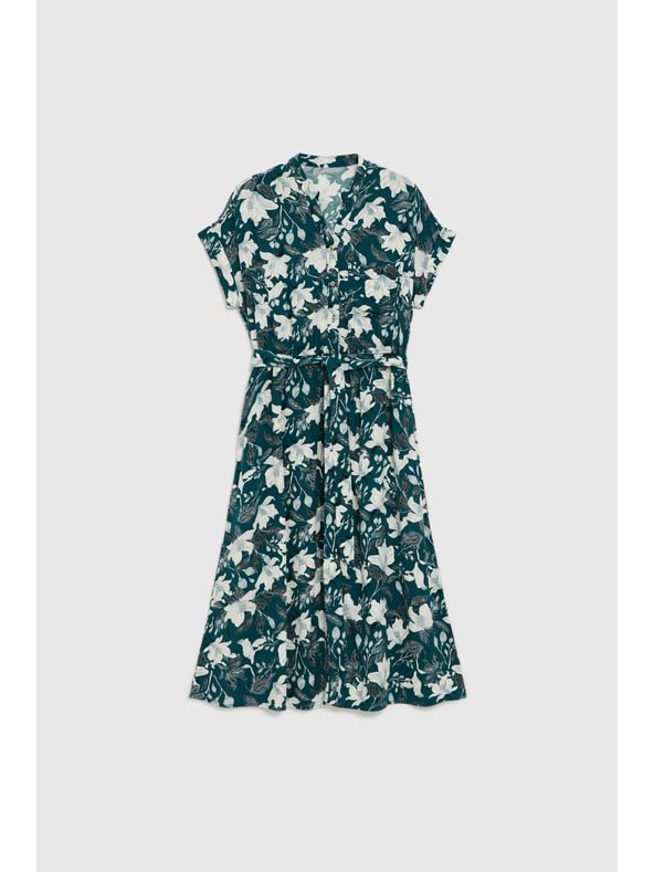 Moodo Obleke iz viskooze zelene Moodo