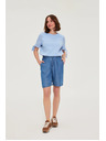 Moodo Kratke hlače liocel modre Moodo
