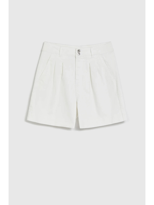 Moodo Gladke kratke hlače bele Moodo