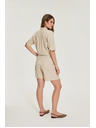 Moodo Kratke hlače s pasom bež Moodo