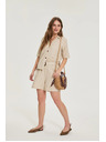 Moodo Kratke hlače s pasom bež Moodo