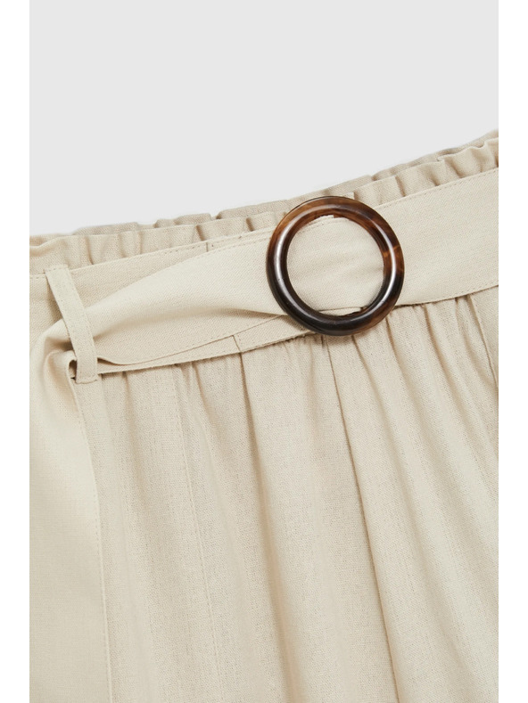 Moodo Kratke hlače s pasom bež Moodo
