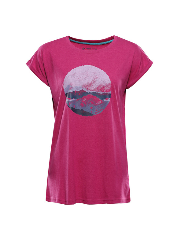 ALPINE PRO Ženska majica iz nerajajočega materiala ALPINE PRO OMBA 2 fuchsia red varianta pb