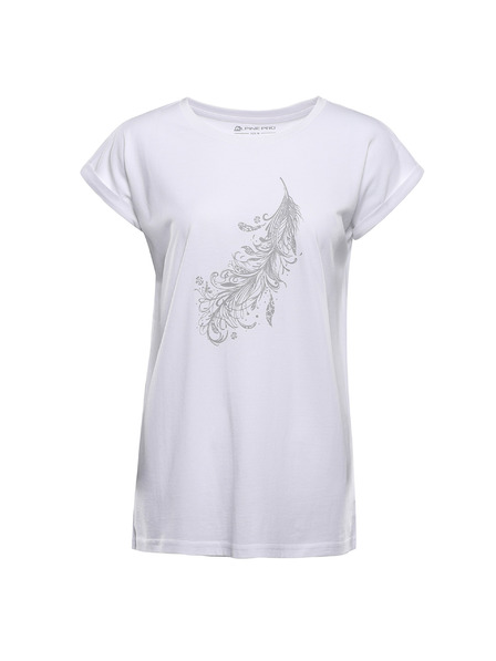 ALPINE PRO Ženska majica iz nerajajočega materiala ALPINE PRO OMBA 2 white varianta pc