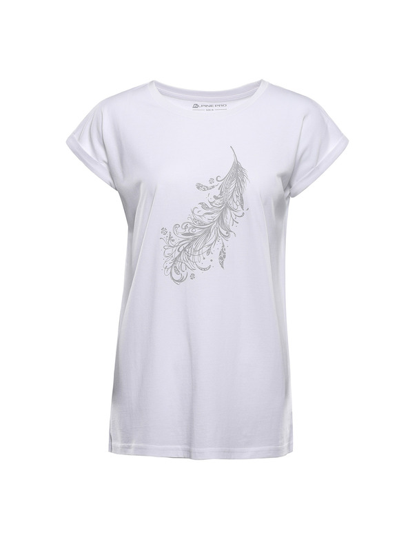 ALPINE PRO Ženska majica iz nerajajočega materiala ALPINE PRO OMBA 2 white varianta pc