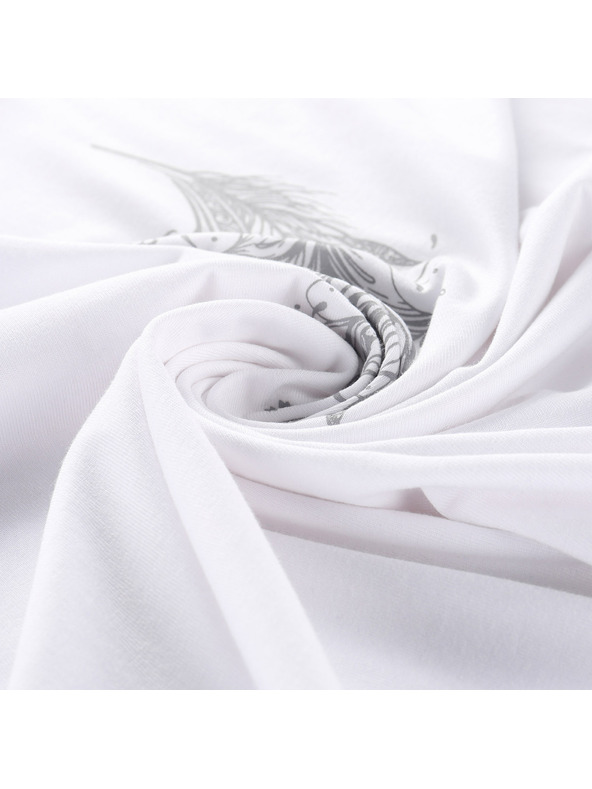 ALPINE PRO Ženska majica iz nerajajočega materiala ALPINE PRO OMBA 2 white varianta pc