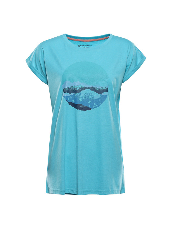 ALPINE PRO Ženska majica iz nerajajočega materiala ALPINE PRO OMBA 2 curacao varianta pb